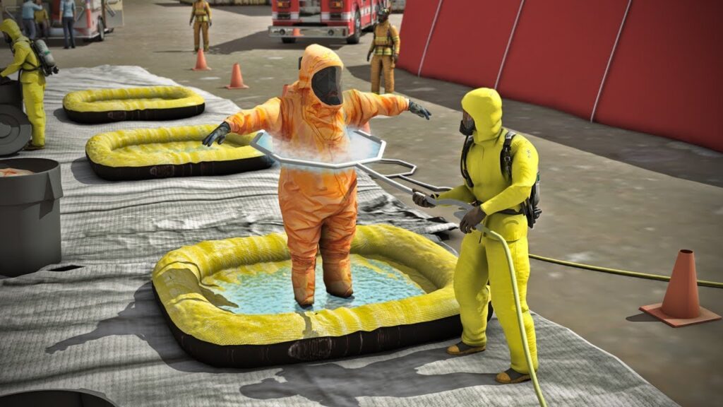 What Safety Protocols Are Followed During Biohazard Decontamination