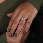 lab created diamond band