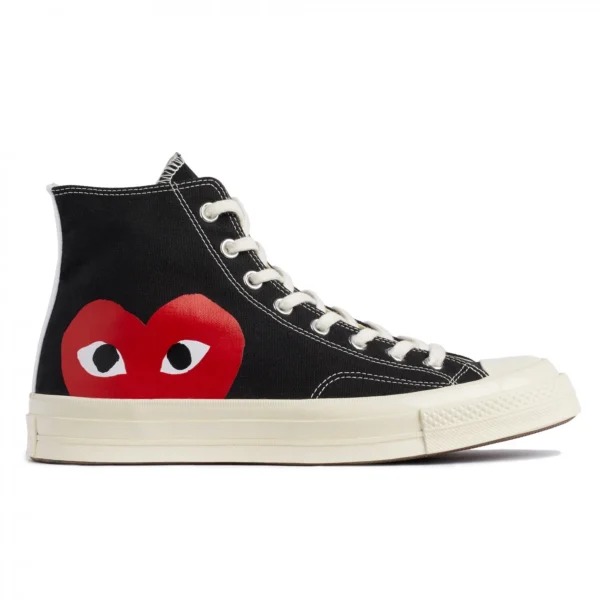 Black Converse Big Heart High Top