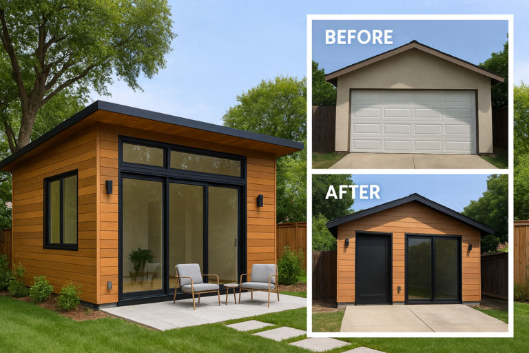 Prefab ADU vs. custom garage conversion in Austin – cost and design comparison.