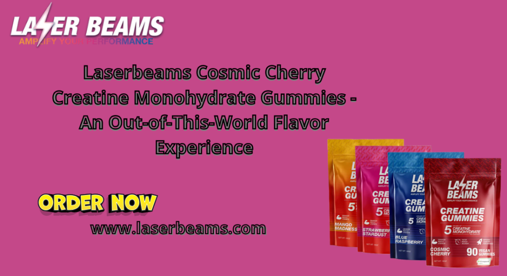 Laserbeams Cosmic Cherry Creatine Monohydrate Gummies