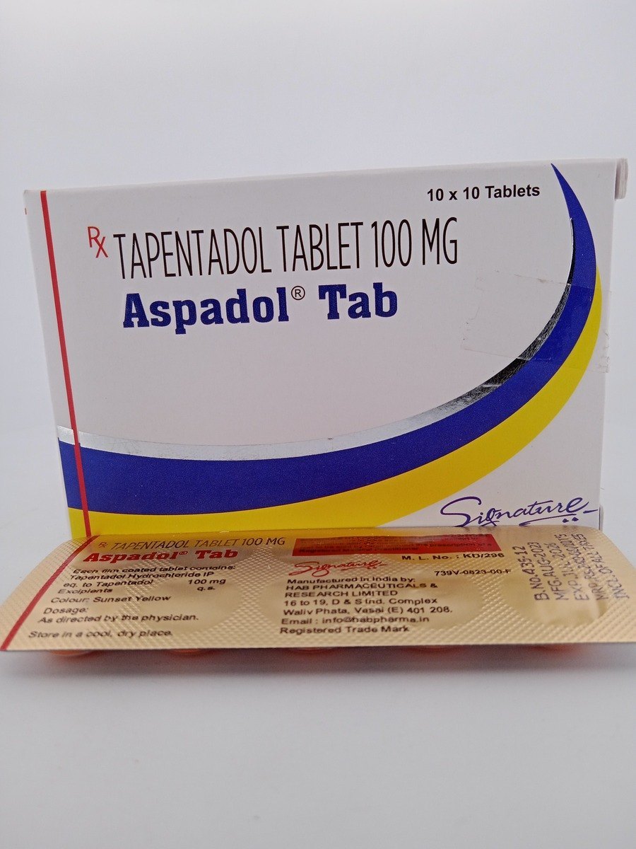 Aspadol 100mg solution for moderate to severe pain relief.