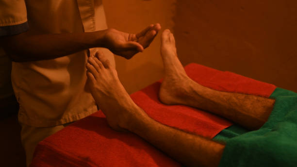 Ayurveda healing therapy for relaxation & skincare professional massage.