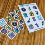 Spot UV Highlights Sticker Sheets Designs