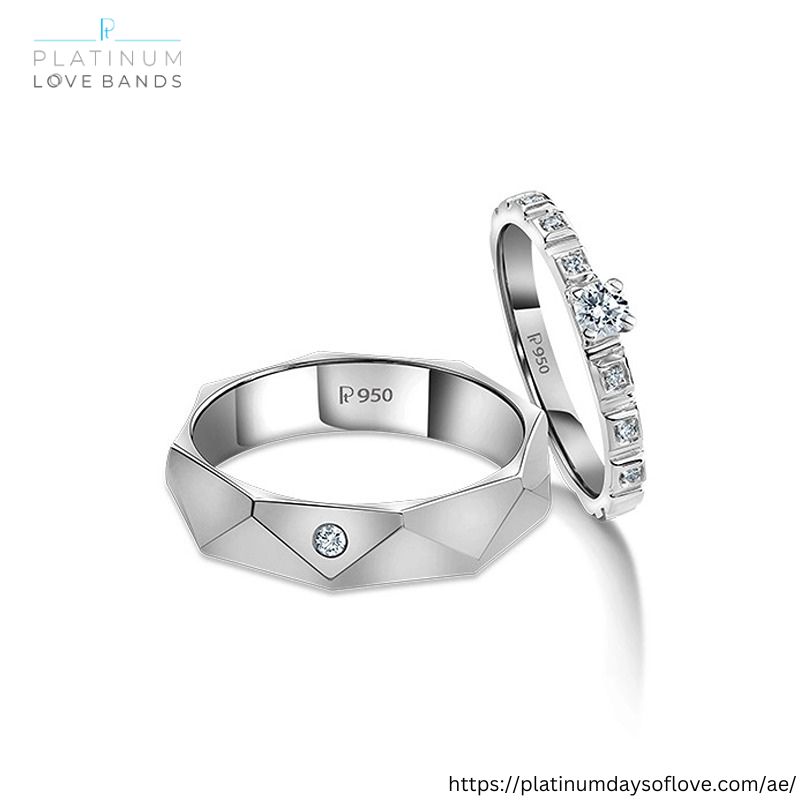 platinum wedding bands for him