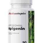 A cup of chamomile tea rich in apigenin, known for promoting better sleep naturally