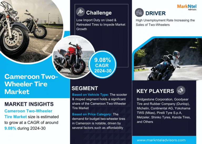 Cameroon Two-Wheeler Tire Market Research Report Forecast (2024-2030)