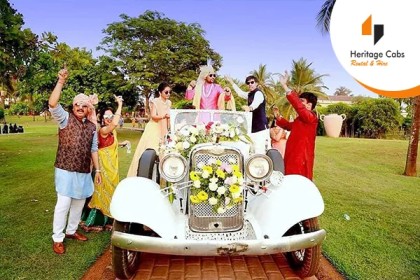vintage car for wedding