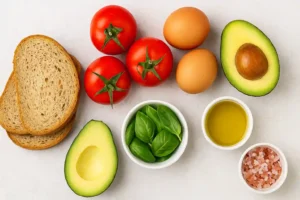 Caprese Avocado Egg Toast Recipe 1