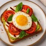 Caprese Avocado Egg Toast Recipe