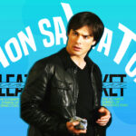 Damon Salvatore The Vampire Diaries Leather Jacket