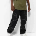 Empyre-Loose-Fit-Black-Denim-Cargo-Skate-Jeans-5