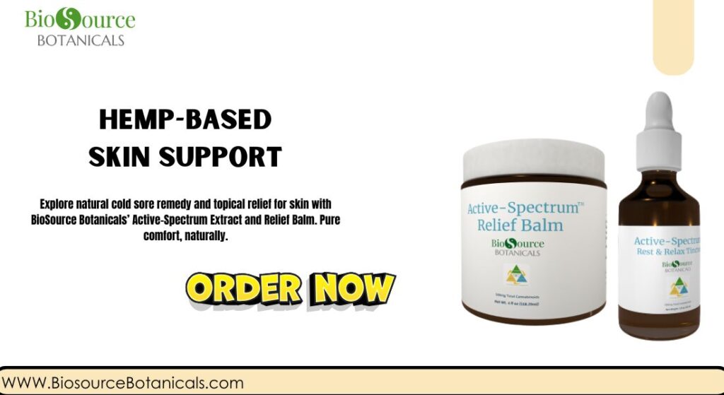 Hemp-based skin support