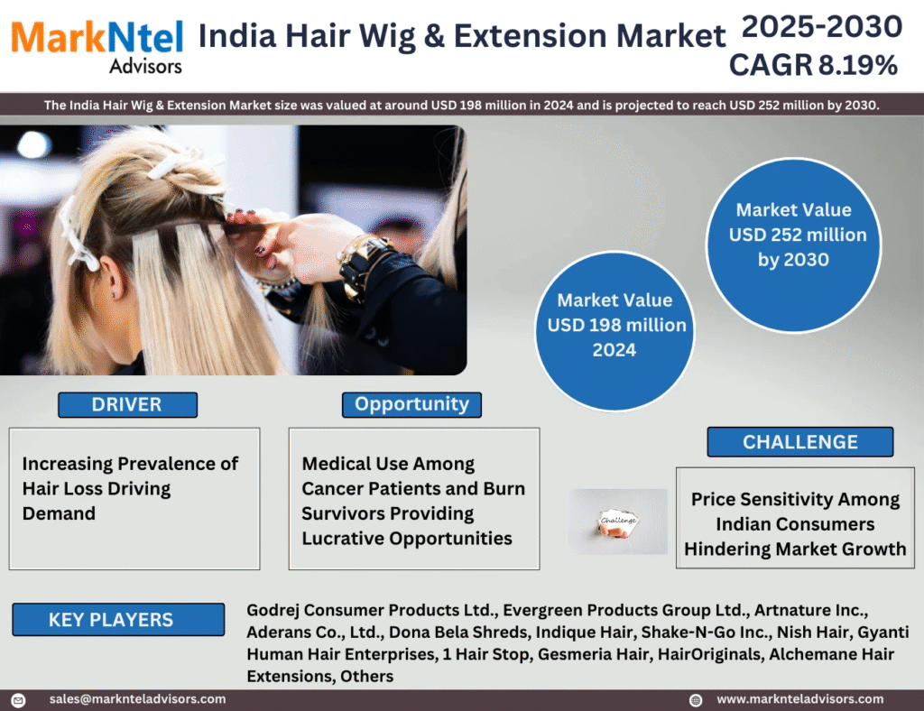 India Hair Wig & Extension Market Research Report Forecast (2025-2030)