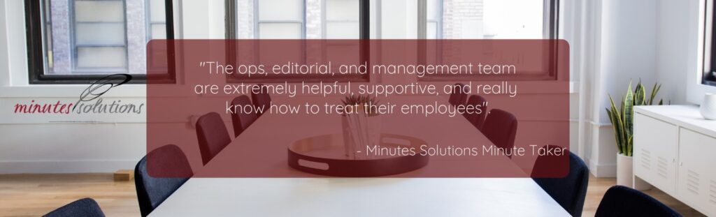 Minutes Solutions Banner