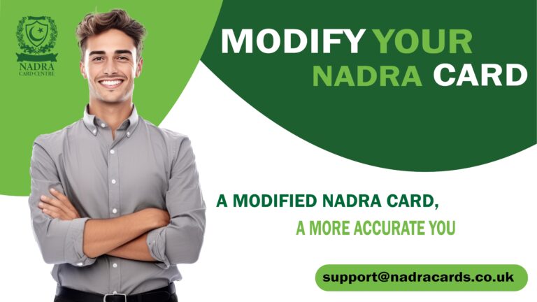 NADRA CARD MODIFICATION