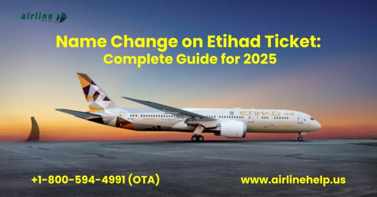 Name Change on Etihad Ticket