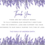 Funeral Thank You cards