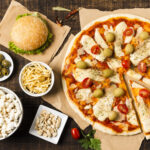 Pizza and burgers