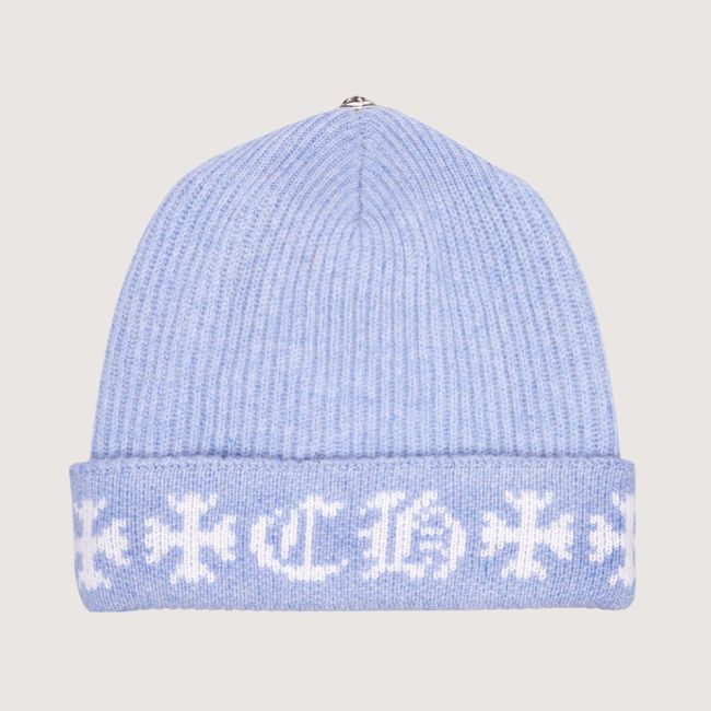Chrome Hearts Big Daddy Cashmere Beanie – Blue