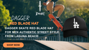 Dagger Skate Red Blade Hat for Men