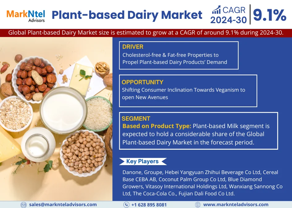 Global Plant-based Dairy Market Research Report Forecast (2024-30)