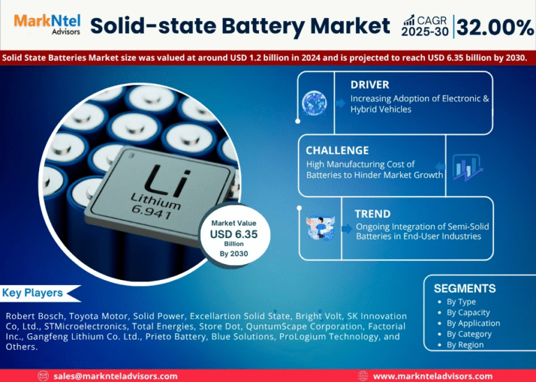 Global Solid-state Battery Market Research Report Forecast (2025-2030)