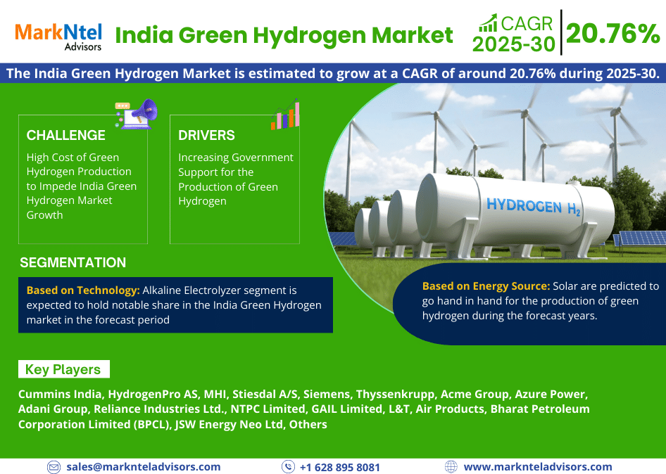 India Green Hydrogen Market Research Report Forecast (2025-2030)