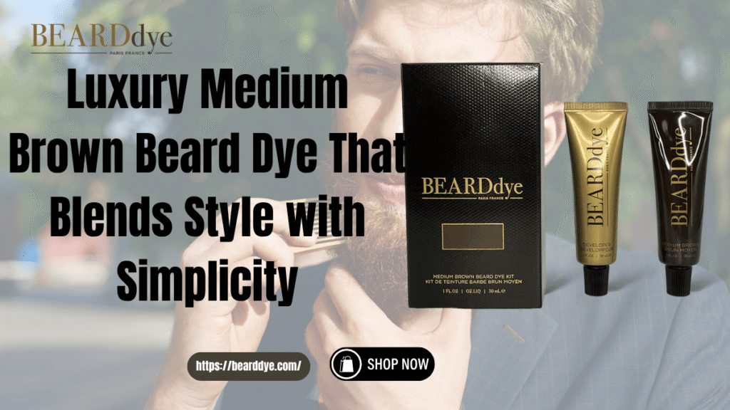Luxury Medium Brown Beard Dye