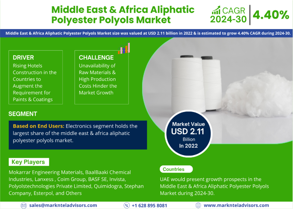 Middle East & Africa Aliphatic Polyester Polyols Market Research Report Forecast (2024-2030)