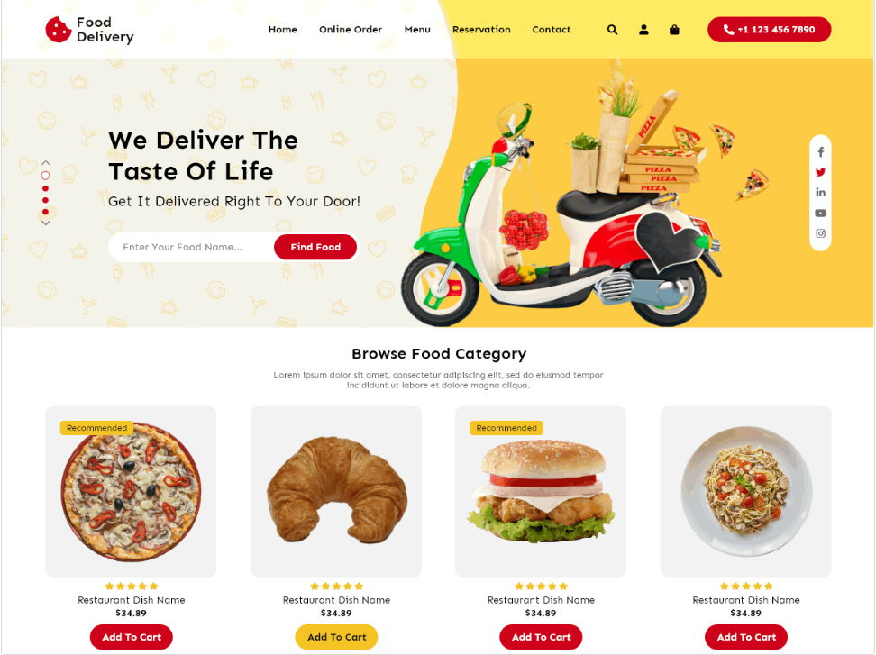 Food Delivery WordPress Theme