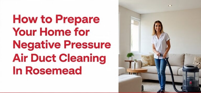 Negative Pressure Air Duct Cleaning