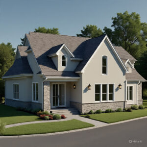 Residential 3D Exterior House Rendering