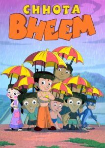“Chhota Bheem and his friends facing thrilling challenges and dangerous stunts in the animated adventure Khatron Ke Khiladi.”