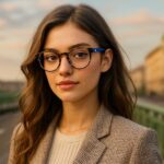 blue tint eyeglasses