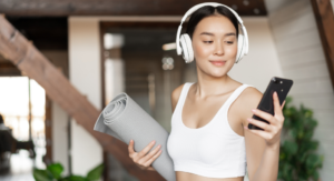music-driven fitness trainer app