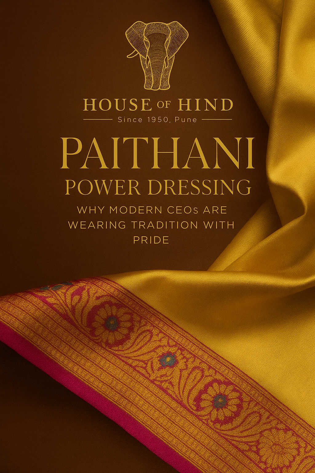Paithani Power Dressing Why Modern CEOs Are Wearing Tradition with Pride