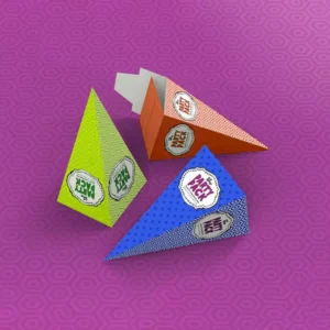 custom pyramid boxes with logo