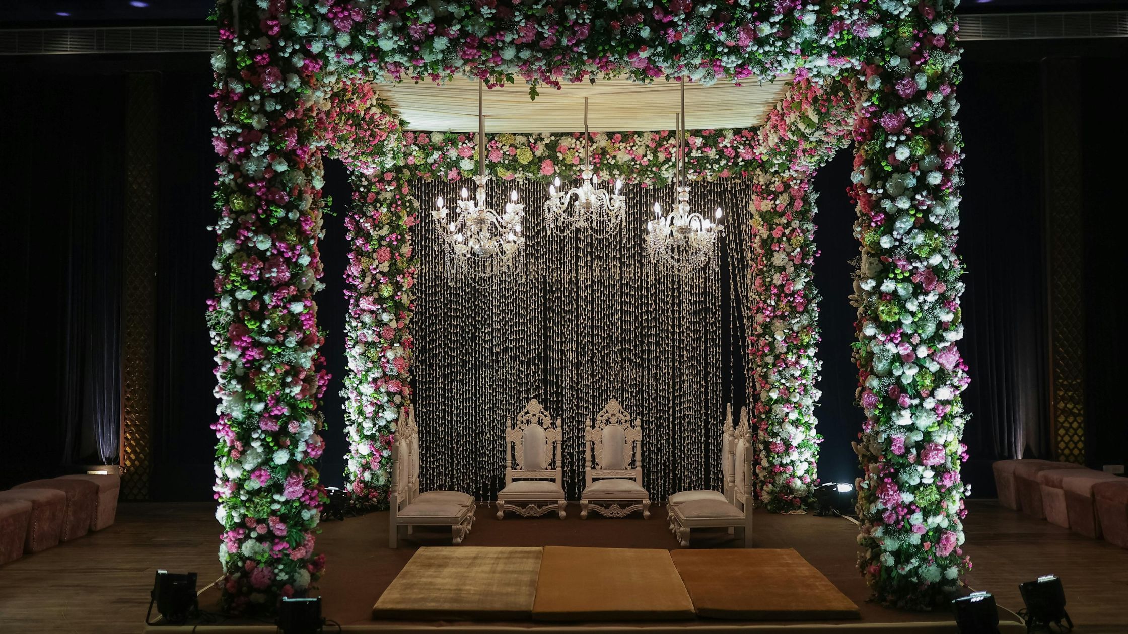 Wedding ceremony décor styling