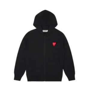Black-CDG-Hoodie-Zip-Up-–-Double-Heart-600x600