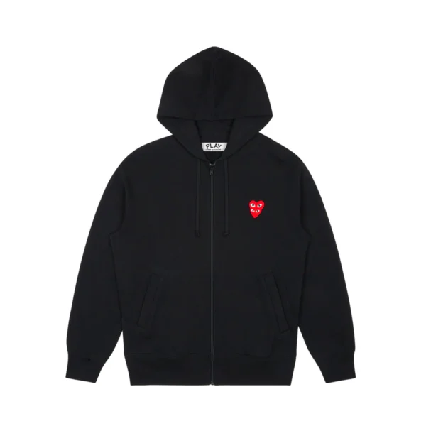 Black-CDG-Hoodie-Zip-Up-–-Double-Heart-600x600