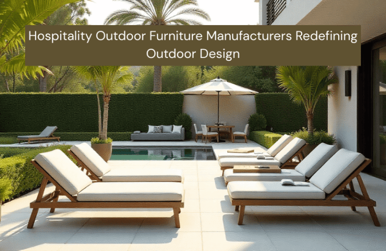 Hospitality Outdoor Furniture Manufacturers Redefining Outdoor Design