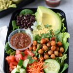 Meal-Prep Vegan Taco Salad with Crispy Chickpeas Recipe
