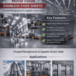 Mirror Finish Stainless Steel Sheets Manufacturer