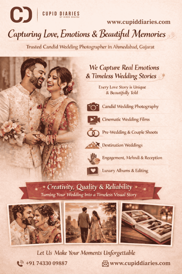 Top Candid Wedding Photographer in Ahmedabad