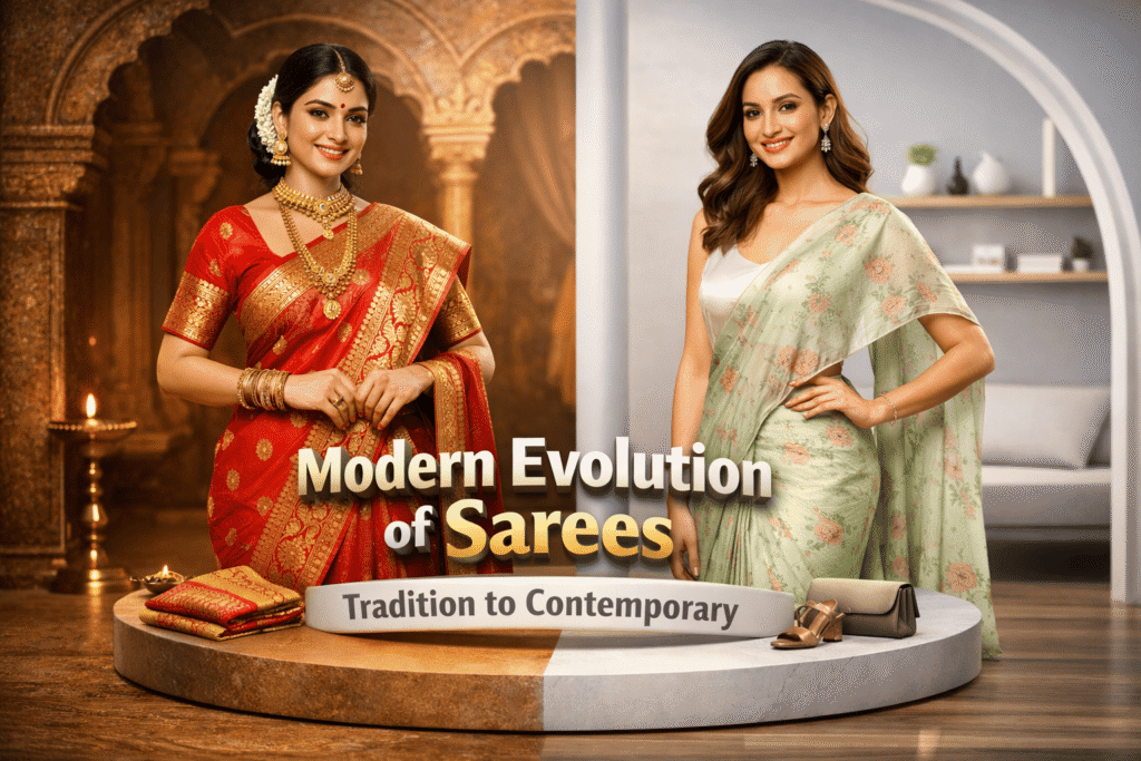 Modern evolution of sarees