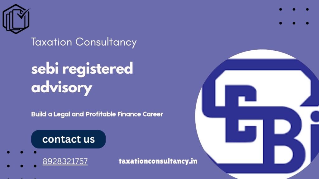 sebi registered advisory