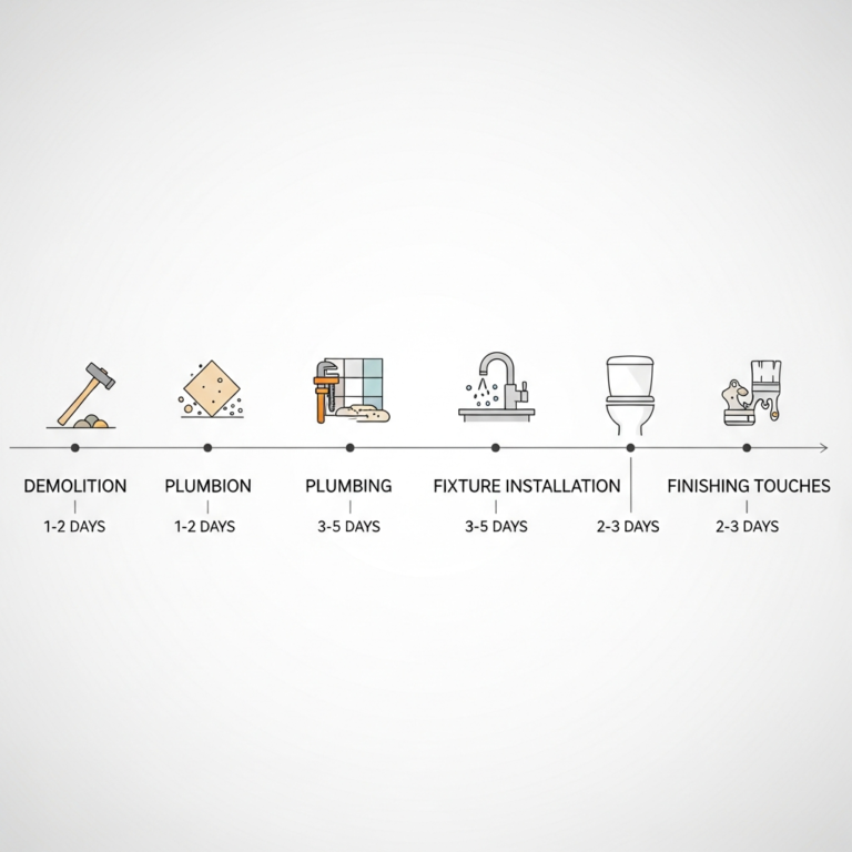 Bathroom renovation timeline explained