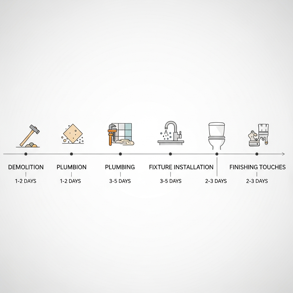 Bathroom renovation timeline explained