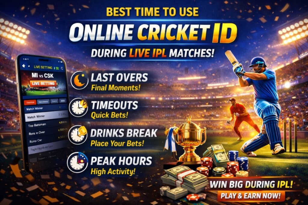 Best Time to Use Online Cricket ID During Live IPL Matches